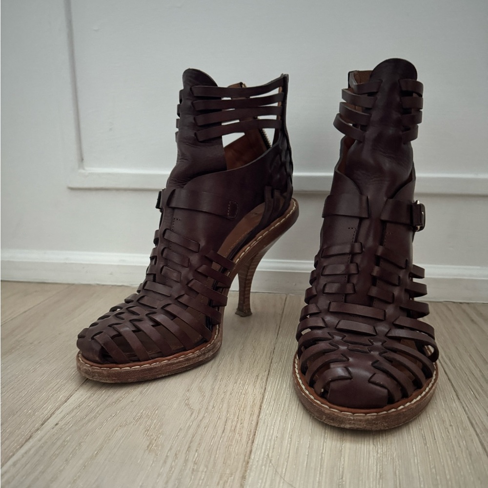 Givenchy Leather Woven Booties size 39.5
